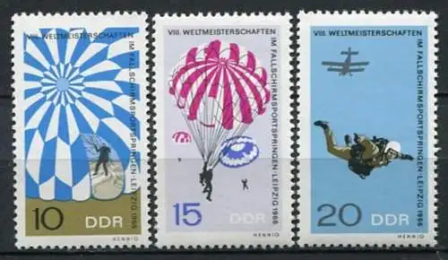 DDR Nr.1193/5              **  mint       (22754)   ( Jahr:1966 )