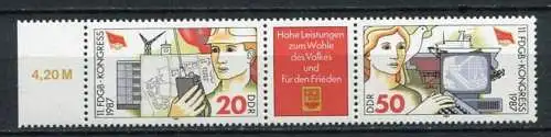 (20892) DDR Nr.3086/7        **  postfrisch  Rand