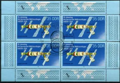 DDR Nr.3192, KB          O  used       (23398) ( Jahr: 1988 )