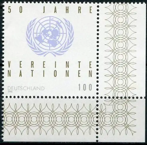 (3038) BRD Nr.1804 Eckrand      ** postfrisch