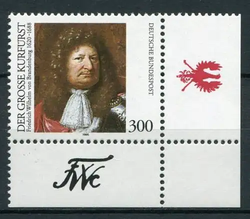  (1998) BRD Nr.1781             **  postfrisch  Eckrand