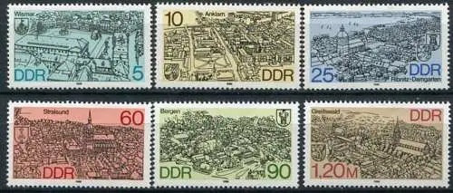 DDR  Nr.3161/6          **  mint             (23393) ( Jahr 1988 )