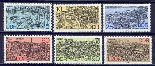 DDR Nr.3161/6     **  mint      (9707) ( Jahr: 1988 )