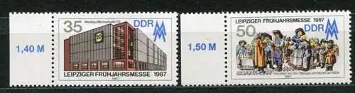DDR Nr.3080/1        **  mint      (20890) ( Jahr: 1987 ) Rand
