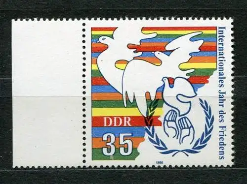 DDR Nr.3036         **  mint      (20873) ( Jahr: 1986 ) Rand