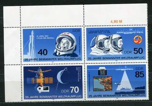 (20864) DDR Nr.3005/8          **  postfrisch  Eckrand