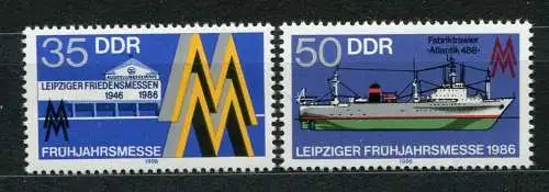 DDR Nr.3003/4          **  mint      (20863) ( Jahr: 1986 )