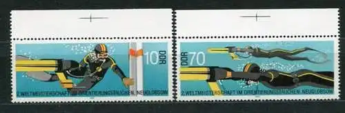 DDR Nr.2961/2          **  mint      (20848) ( Jahr: 1985 ) Oberrand