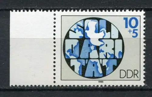 DDR Nr.2950          **  mint      (20843) ( Jahr: 1985 ) Rand