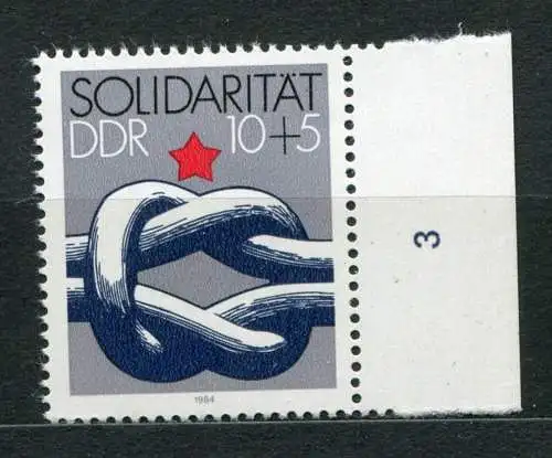 DDR Nr.2909          **  mint       (20830) ( Jahr: 1984 ) Rand