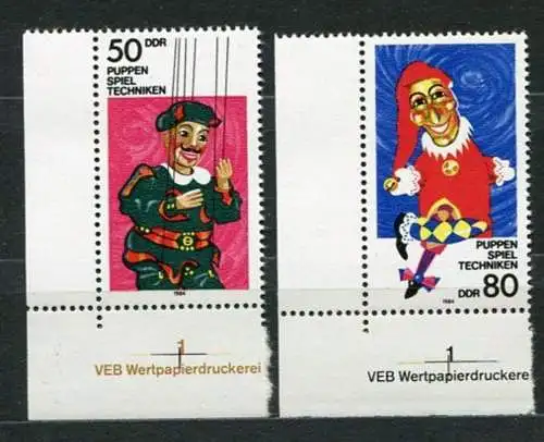 (20818) DDR Nr.2876/7          **  postfrisch  Eckrand