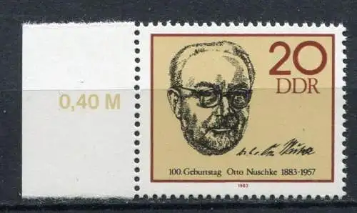 (20787) DDR Nr.2774           **  postfrisch  Rand