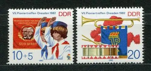 DDR Nr.2724/5           **  mint       (20773) ( Jahr: 1982 )