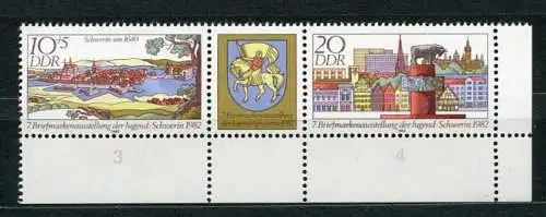 (20772) DDR Nr.2722/3 Streifen             **  postfrisch  Rand