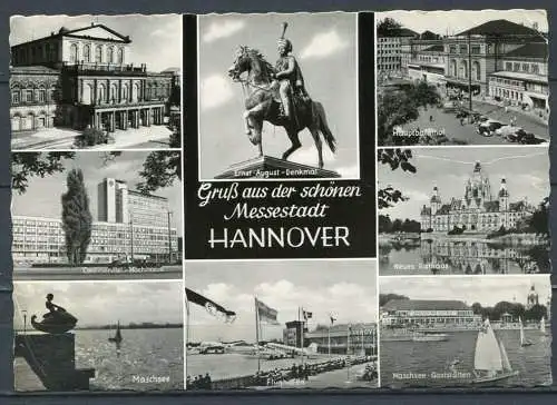 (04273) Gruß aus der schönen Messestadt Hannover - Mbk. s/w - gel. 1962