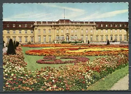 (4262) Gartenschau "Blühendes Barock"/ Barocke Gartenanlage an der Südfront des Schlosses - gel. 1965