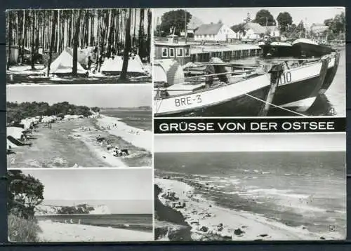 (04261) Grüsse von der Ostsee - Mbk. s/w - gel.  - DDR - Bild und Heimat Reichenbach