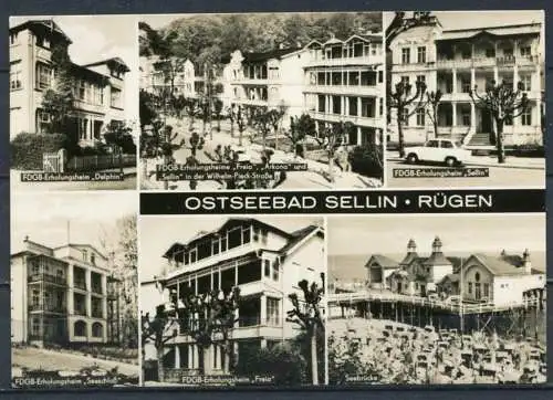 (4260) Ostseeebad Sellin - Mbk. s/w - gel.  - DDR - VEB Bild und Heimat Reichenbach