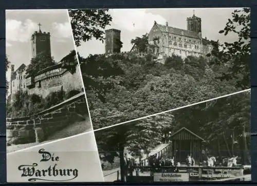 (4228) Die Wartburg - Mbk. s/w - gel. - DDR - Auslese Bild-Verlag Bad Salzungen