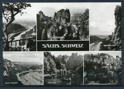 (04212) Sächs. Schweiz - Mbk. s/w - gel. - DDR - Dick-Foto-Verlag, Erlbach i. V.
