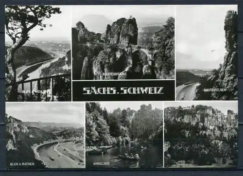 (4212) Sächs. Schweiz - Mbk. s/w - gel. - DDR - Dick-Foto-Verlag, Erlbach i. V.