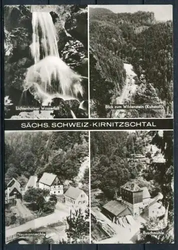 (04211) Sächs. Schweiz - Kirnitzschtal - Mbk. s/w - gel. - DDR - VEB Bild und Heimat Reichenbach