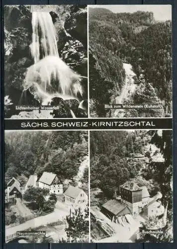 (4211) Sächs. Schweiz - Kirnitzschtal - Mbk. s/w - gel. - DDR - VEB Bild und Heimat Reichenbach