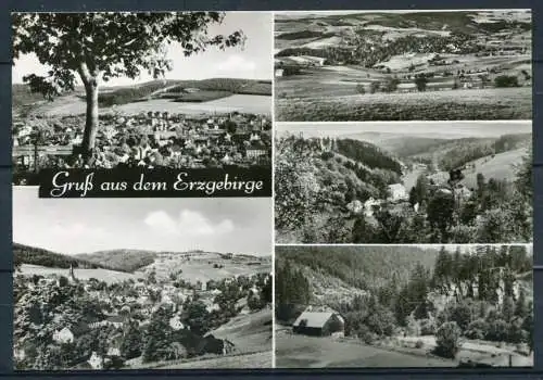 (04201) Gruß aus dem Erzgebirge - Mbk. s/w - gel. - DDR - Erhard Neubert KG, Karl-Marx-Stadt