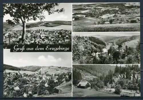 (4201) Gruß aus dem Erzgebirge - Mbk. s/w - gel. - DDR - Erhard Neubert KG, Karl-Marx-Stadt