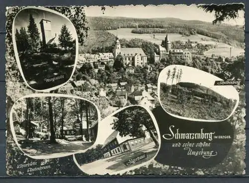 (04190) Schwarzenberg und seine schöne Umgebung - Mbk. s/w - gel. - Foto-Weigel/ Schwarzenberg