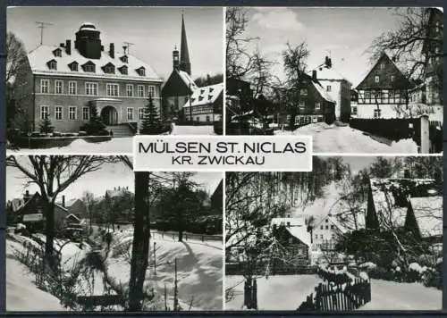 (4170) Mülsen St. Niclas - Mbk.- Echt Foto s/w - n. gel. - DDR - Bild und Heimat Reichenbach.