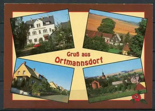 (04143) Gruß aus Ortmannsdorf (Gem. Mülsen) - Mbk. - n. gel. - Bild und Heimat Reichenbach