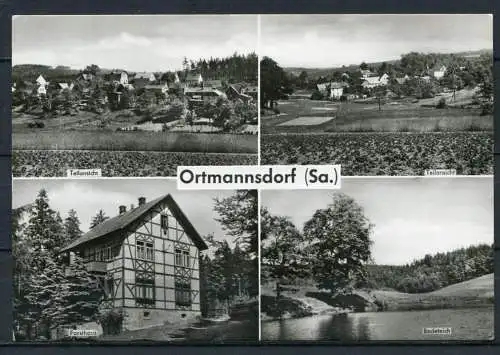 (04141) Ortmannsdorf (Gem. Mülsen) - Mbk. - Echt Foto s/w - n. gel. - Bild und Heimat Reichenbach