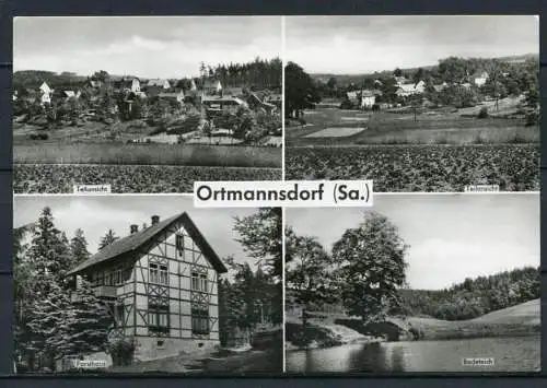 (4141) Ortmannsdorf (Gem. Mülsen) - Mbk. - Echt Foto s/w - n. gel. - Bild und Heimat Reichenbach