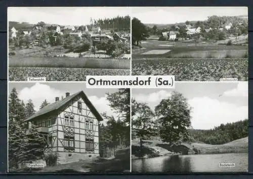 (04140) Ortmannsdorf (Gem. Mülsen) - Mbk. - Echt Foto s/w - n. gel. - Bild und Heimat Reichenbach