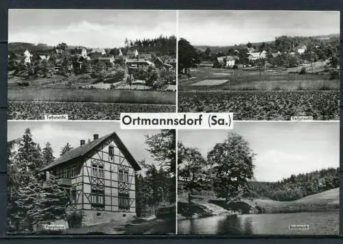 (04139) Ortmannsdorf (Gem. Mülsen) - Mbk. - Echt Foto s/w - n. gel. - Bild und Heimat Reichenbach