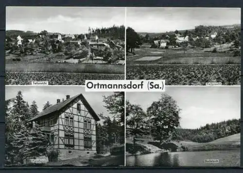 (4139) Ortmannsdorf (Gem. Mülsen) - Mbk. - Echt Foto s/w - n. gel. - Bild und Heimat Reichenbach