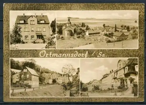 (04136) Ortmannsdorf (Gem. Mülsen) - Mbk. - Echt Foto s/w - beschrieben - Erhard Neubert KG, Karl-Marx-Stadt