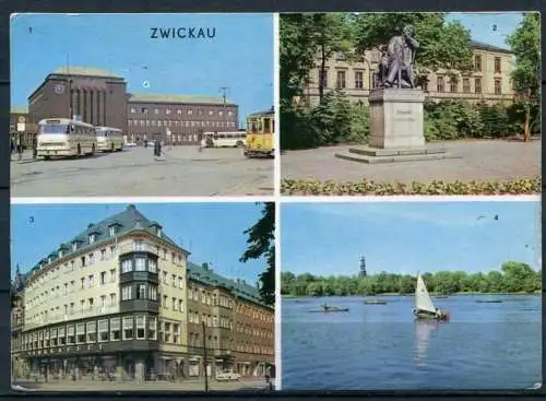 (4114) Zwickau - Mbk. - Omnibus - gel. - DDR - Bild und Heimat Reichenbach i. V.