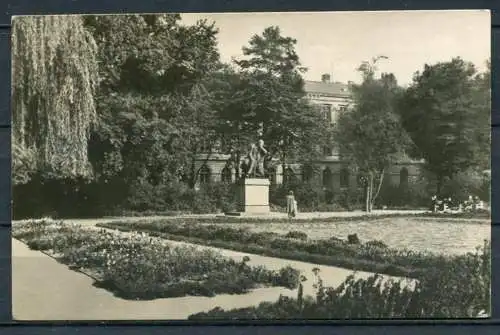 (4107) Zwickau - Robert-Schumann-Denkmal - Echte Fotografie s/w  - gel. - VEB Bild und Heimat Reichenbach i. V.