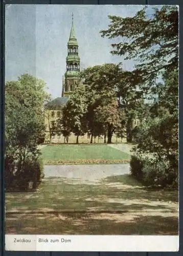 (4097) Zwickau - Blick zum Dom - n. gel. - W. Oelschlägel, Zwickau