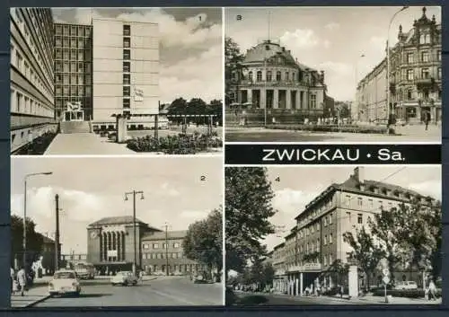 (4089) Zwickau - Mbk. s/w - Trabant, Trabbi -  Echt Foto - n. gel. - VEB Bild und Heimat Reichenbach i. V.