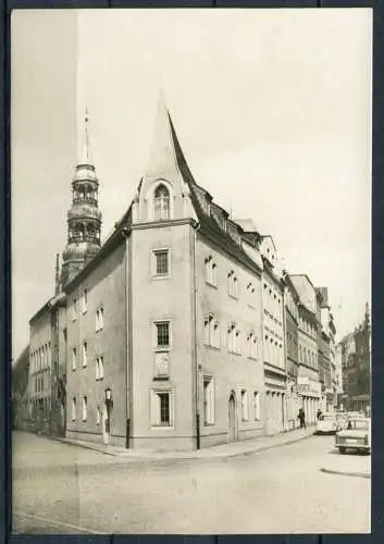 (04082) Zwickau - Historisches Schiffchenhaus, Münzstraße - Trabant, Trabbi - Echt Foto s/w - n. gel.