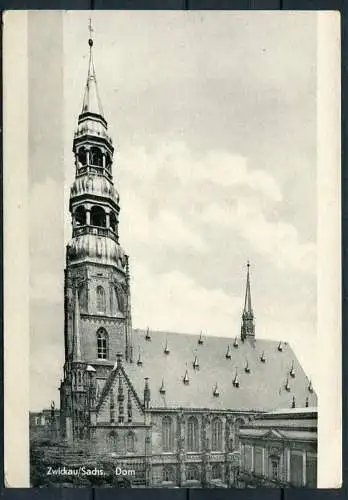 (4073) Zwickau - Dom - s/w - n. gel. - Lichtbild-Schincke KG, Zeitz