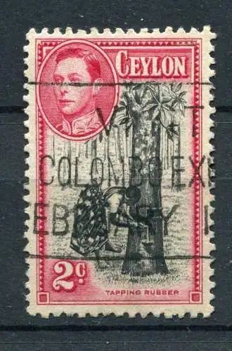 (091) Ceylon Nr.230 G           O  gestempelt / Zähnung: K 12