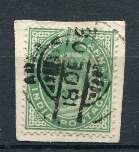 (002) Indien - Aden Nr.56 Briefstück          O  gestempelt / Stempel: Aden !