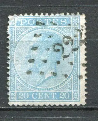 Belgien Nr.15 D a         O  used        (1169) Nummerrnstempel: 222