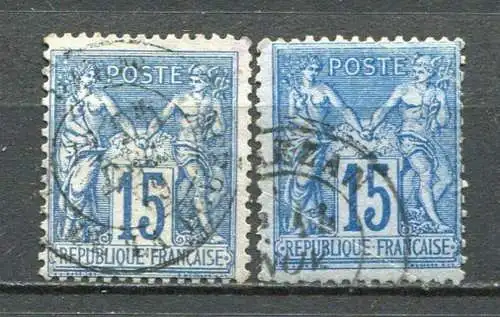 (1422) Frankreich Nr.73 a + b           O  gestempelt