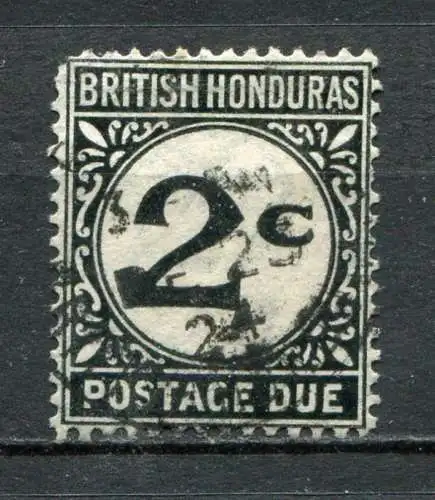 (011) Britisch Honduras Porto Nr.2 x         O  gestempelt