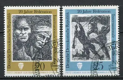 DDR Nr.1680/1     O  used       (22858) ( Jahr: 1971 )